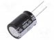 Kondenzátor  elektrolytický  THT  100uF  200VDC  Ø18x25mm  ±20%