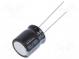 Kondenzátor  elektrolytický  THT  100uF  100VDC  Ø12,5x15mm  ±20%