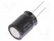 Kondenzátor  elektrolytický  THT  100uF  200VDC  Ø18x25mm  ±20%
