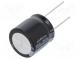 Kondenzátor  elektrolytický  THT  100uF  200VDC  Ø20x20mm  ±20%