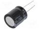 Kondenzátor  elektrolytický  THT  68uF  200VDC  Ø18x20mm  ±20%