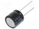 Kondenzátor  elektrolytický  THT  10uF  400VDC  Ø16x15mm  ±20%