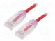 Patch cord  TX6-28™,U/UTP  6  lanko  Cu  LSZH  červená  Dĺž  2m