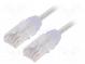 Patch cord  TX6-28™,U/UTP  6  lanko  Cu  LSZH  biela  Dĺž  3m  28AWG