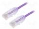 Patch cord  TX6-28™,U/UTP  6  lanko  Cu  LSZH  fialová  Dĺž  3m