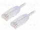 Patch cord  TX6-28™,U/UTP  6  lanko  Cu  LSZH  biela  Dĺž  5m  28AWG