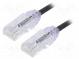 Patch cord  TX6-28™,U/UTP  6  lanko  Cu  LSZH  čierna  Dĺž  5m  28AWG
