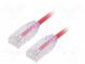 Patch cord  TX6-28™,U/UTP  6  lanko  Cu  LSZH  červená  Dĺž  5m