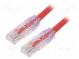 Patch cord  TX6A™ 10Gig,U/UTP  6a  drôt  Cu  PVC  červená  Dĺž  2m