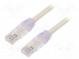 Patch cord  TX6A™ 10Gig,U/UTP  6a  drôt  Cu  PVC  biela  Dĺž  5m