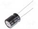 Kondenzátor  elektrolytický  THT  1000uF  16VDC  Ø10x12,5mm  ±20%