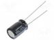 Kondenzátor  elektrolytický  THT  100uF  63VDC  Ø8x11,5mm  ±20%