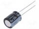 Kondenzátor  elektrolytický  THT  10uF  250VDC  Ø10x12,5mm  ±20%