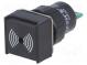 Signalizátor  zvukový  75dB  Podsv  nie je  IP40  Ø16mm  max.6mm
