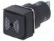 Signalizátor  zvukový  75dB  Podsv  nie je  IP40  Ø16mm  max.6mm