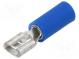 Faston  plochý  4,8mm  0,5mm  samica  1÷2,5mm2  krimpovacie  modrý