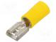 Faston  plochý  6,3mm  0,8mm  samec  2,5÷6mm2  krimpovacie  žltá