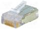 Zástrčka  RJ45  Variosub  PIN  8  Kat  5e  tienené  na kábel