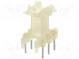Kostra  s vývodmi  Určenie  E13/7/4-3C90,E13/7/4-3F3  Mat  plast