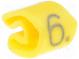 Káblové značky pre káble a vodiče  Symbol štítku 6  3÷5mm  PVC