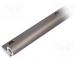 Samostatná lišta  hliník  Ø  20mm  L  1000mm  DryLin® W
