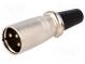 Zástrčka  XLR  vidlica  PIN  3  priamy  na kábel