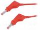 Merací kábel  32A  banánová svorka 4 mm,z oboch strán  Dĺž  0,5m
