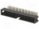 Zásuvka  IDC  vidlica  PIN  40  uhlové, 90°  THT  pozlátený  2,54mm