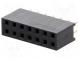 Zásuvka  kolíkový  zásuvka  PIN  14  priamy  2,54mm  THT  2x7  L3,2mm