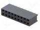 Zásuvka  kolíkový  zásuvka  PIN  18  priamy  2,54mm  THT  2x9  L3,2mm