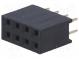 Zásuvka  kolíkový  zásuvka  PIN  8  priamy  2,54mm  THT  2x4  L3,2mm