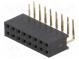 Zásuvka  kolíkový  zásuvka  PIN  16  uhlové, 90°  2,54mm  THT  2x8