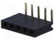 Zásuvka  kolíkový  zásuvka  PIN  5  uhlové, 90°  2,54mm  THT  1x5