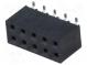 Zásuvka  kolíkový  zásuvka  PIN  10  zvislý  2,54mm  SMT  2x5