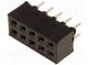 Zásuvka  kolíkový  zásuvka  PIN  10  priamy  2mm  THT  2x5  L2,7mm