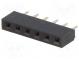 Zásuvka  kolíkový  zásuvka  PIN  6  priamy  2,54mm  THT  1x6  L3mm