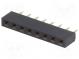 Zásuvka  kolíkový  zásuvka  PIN  8  priamy  2,54mm  THT  1x8  L3mm