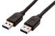 USB 3.0 SuperSpeed kabel USB3.0 A(M) - USB3.0 A(M), 1,8m, černý